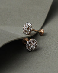 21K Gold Cluster Studs