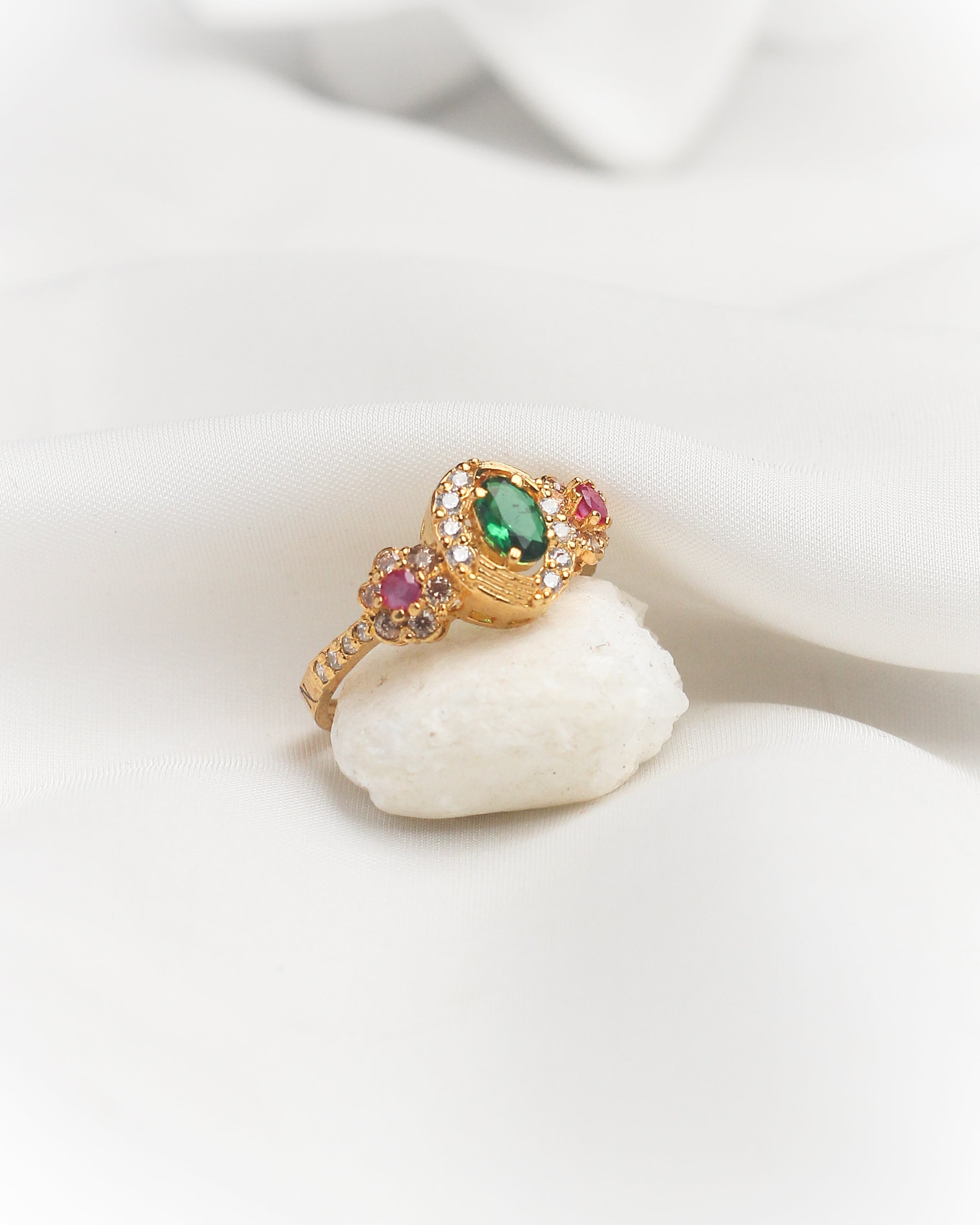Emerald Grace Gemstone Ring
