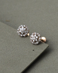 21K Gold Cluster Studs