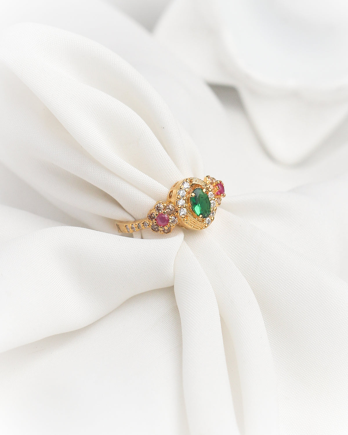 Emerald Grace Gemstone Ring