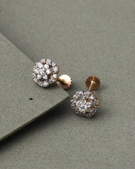 21K Gold Cluster Studs