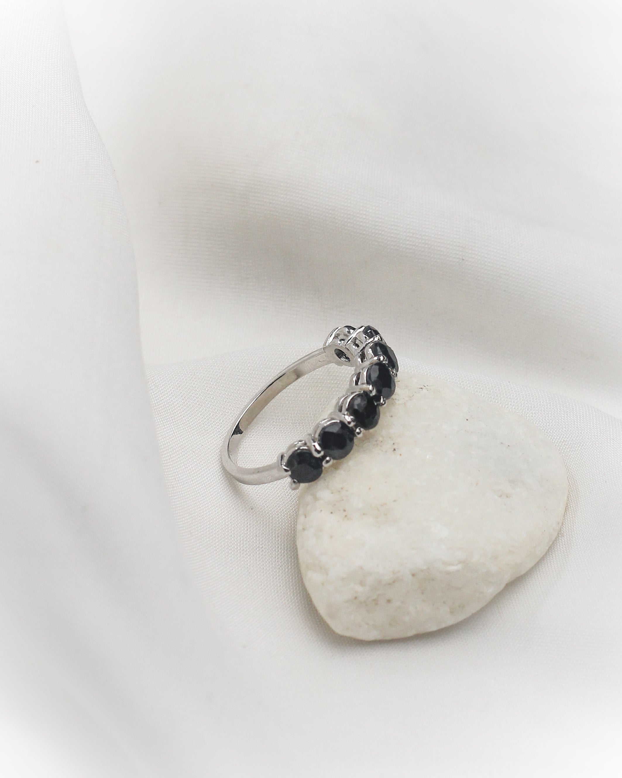 Celestial Sapphire Band – Natural Blue Sapphire in 935 Silver