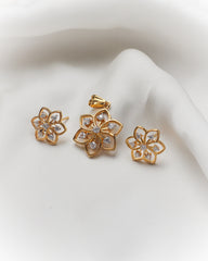 Daisy Shine 925 Silver Pendant Set