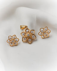 Daisy Shine 925 Silver Pendant Set