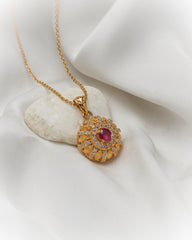 Ruby Royale Pendant set