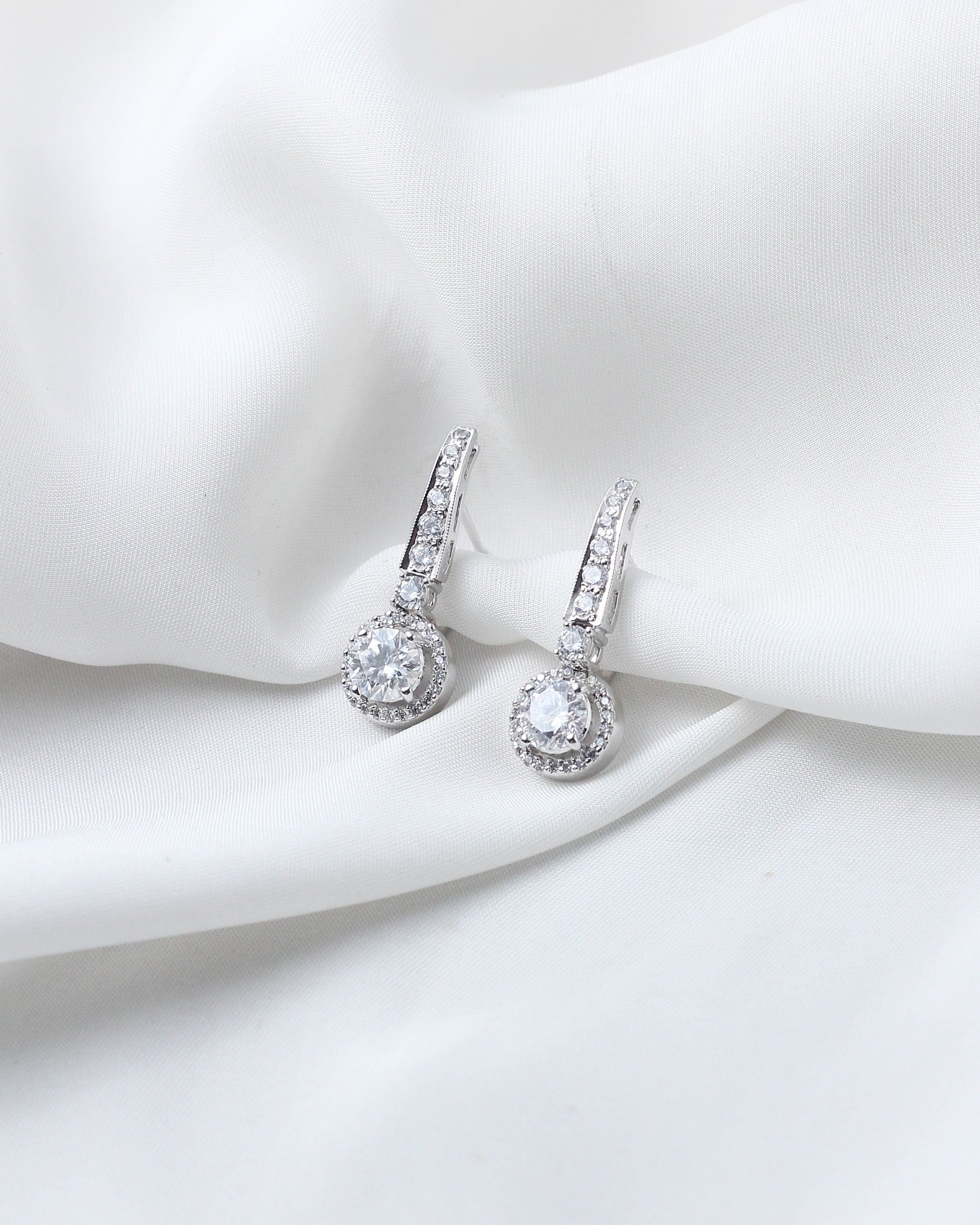 Celestia Moissanite Drop Earrings