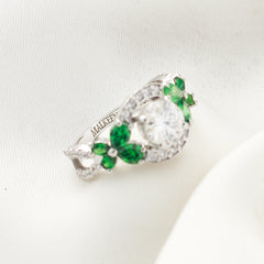 Moissanite Garden Bloom Ring 1 CRT