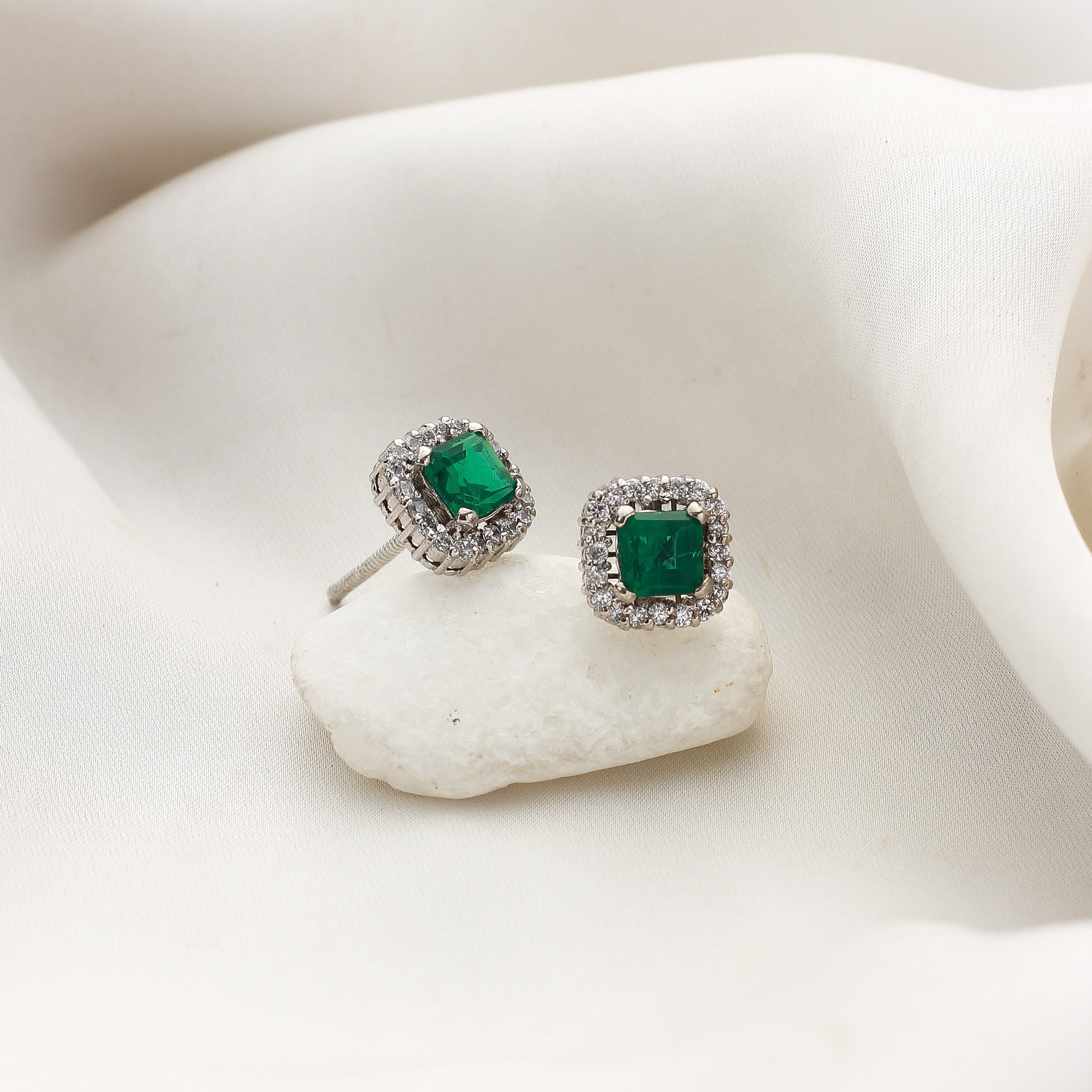 Emerald Elegance Studs