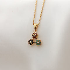 Triad Blossom Pandent Gold