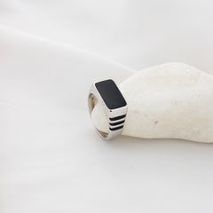 Hex Onyx Mirai Bold Ring