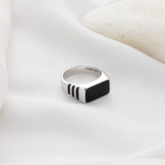 Hex Onyx Mirai Bold Ring
