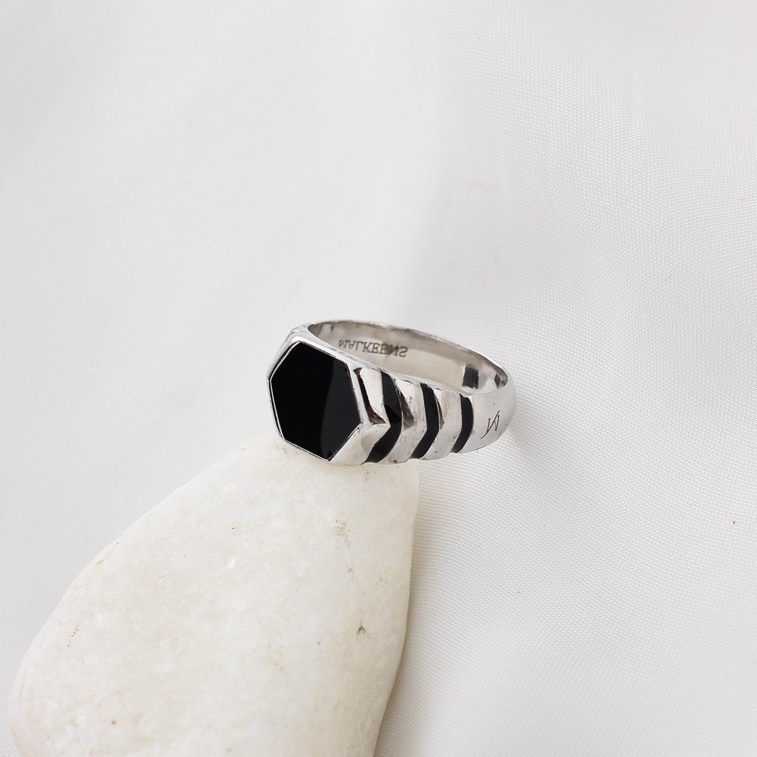 Midnight Hex Ring