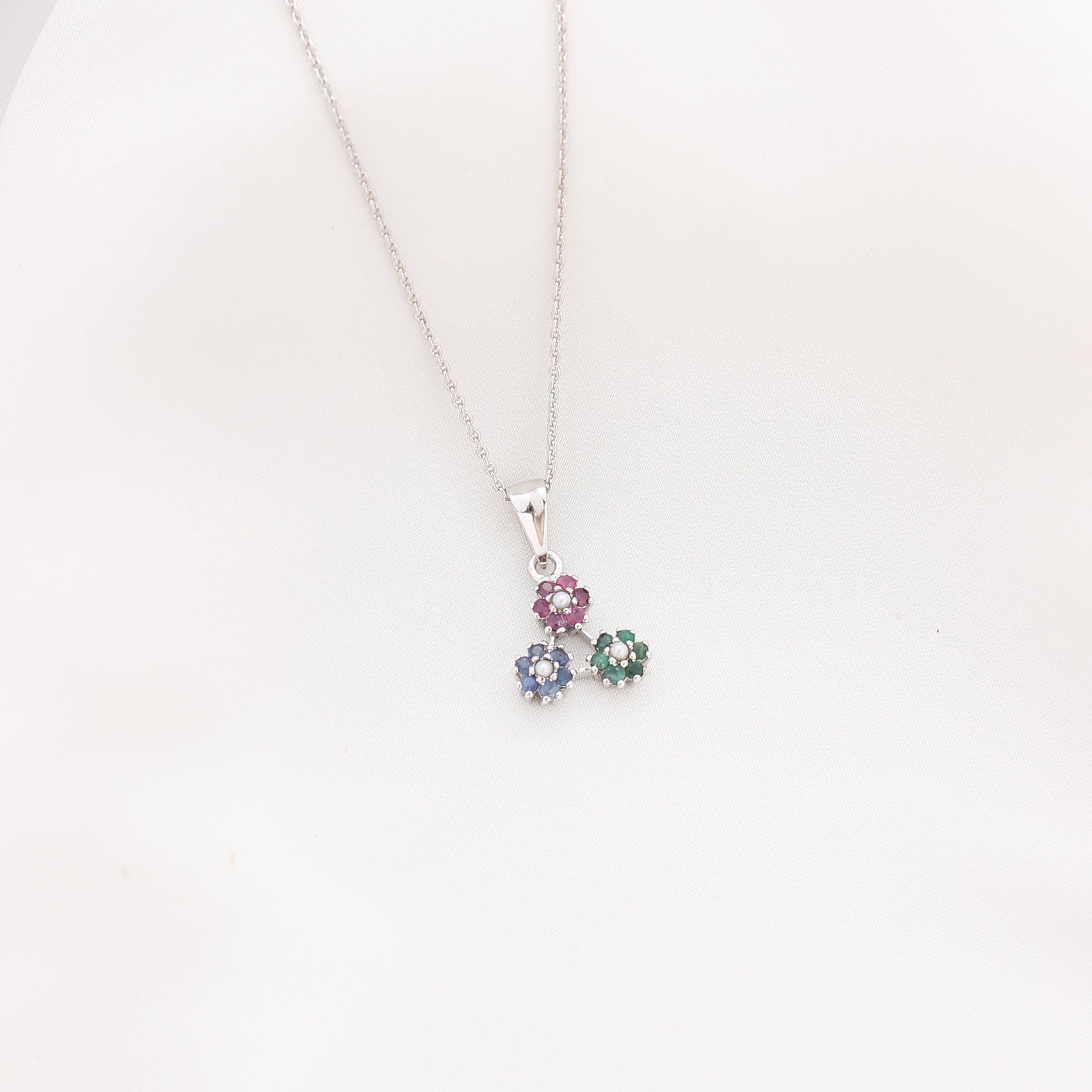 Triad Blossom Pandent Silver