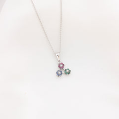 Triad Blossom Pandent Silver