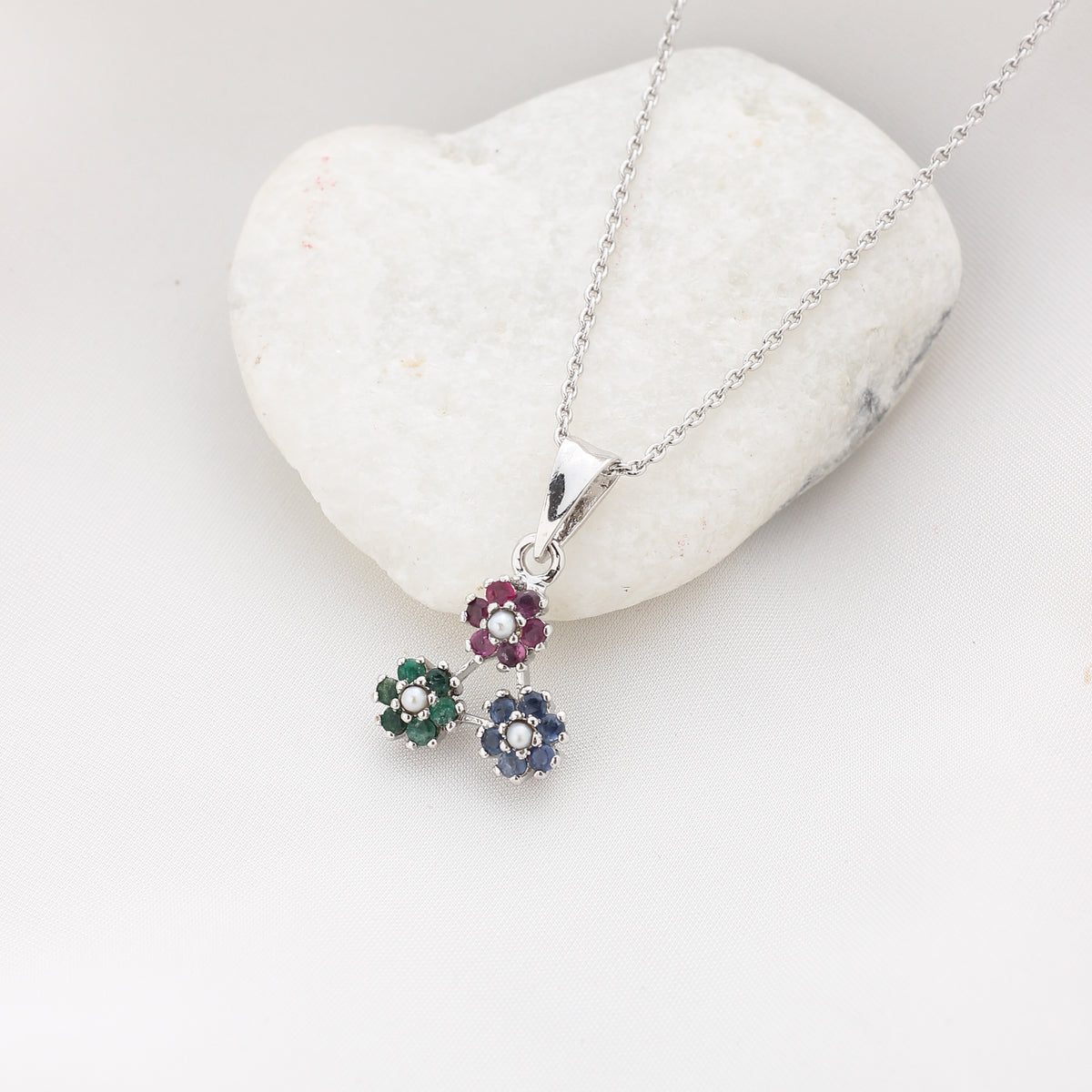 Triad Blossom Pandent Silver